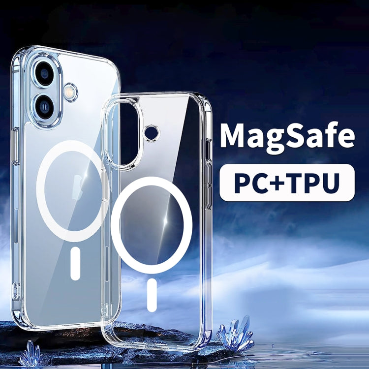 For iPhone 16 ViLi MAG-C Series MagSafe Magnetic PC + TPU Phone Case(Transparent) - iPhone 16 Cases by ViLi | Online Shopping South Africa | PMC TechLife | Buy Now Pay Later Mobicred