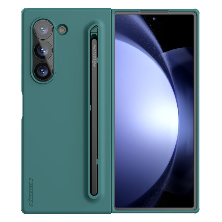 For Samsung Galaxy Z Fold6 5G NILLKIN Flex Pure PC + Liquid Silicone Phone Case with S Pen(Green) - free shipping - PMC Jewellery - Order now!