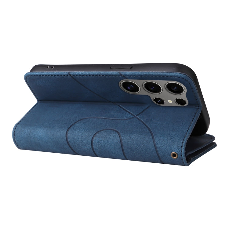 For Samsung Galaxy S25 Ultra 5G Dual-color 9 Card Slots Zipper Wallet Leather Phone Case(Blue) - Galaxy S25 Ultra 5G Cases by PMC Jewellery | Online Shopping South Africa | PMC Jewellery | Buy Now Pay Later Mobicred