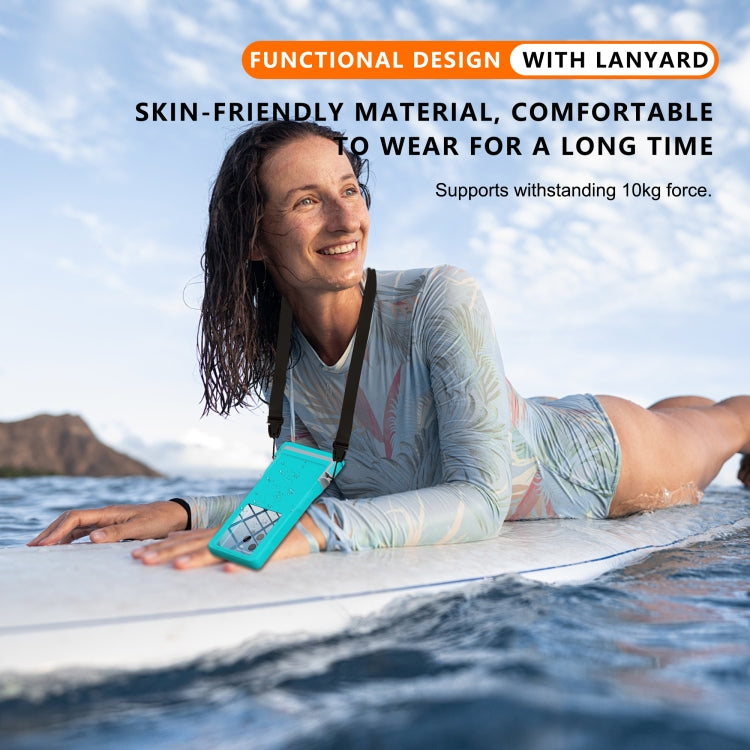 RedPepper 15m Depth Waterproof Phone Diving Pouch with Suction Cup(Grass Blue) - free shipping - PMC Jewellery - Order now!