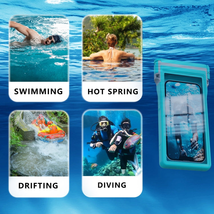 RedPepper 15m Depth Waterproof Phone Diving Pouch with Suction Cup(Grass Blue) - free shipping - PMC Jewellery - Order now!