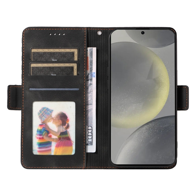 For Samsung Galaxy S25+ 5G Embossed Rhombus Starry Leather Phone Case(Black) - Galaxy S25+ 5G Cases by PMC TechLife | Online Shopping South Africa | PMC TechLife | Buy Now Pay Later Mobicred