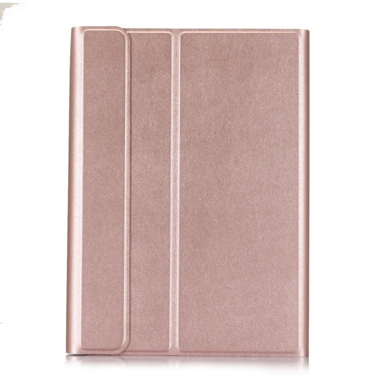 A500 For Samsung Galaxy Tab A7 T500/T505 10.4 inch 2020 Detachable Bluetooth Keyboard Ultrathin Horizontal Flip Leather Tablet Case with Holder & Elastic Band(Rose Gold) - Samsung Keyboard by PMC TechLife | Online Shopping South Africa | PMC TechLife | Buy Now Pay Later Mobicred