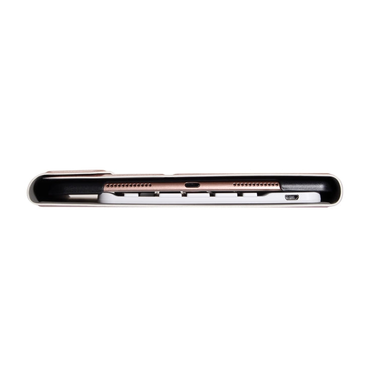 A500 For Samsung Galaxy Tab A7 T500/T505 10.4 inch 2020 Detachable Bluetooth Keyboard Ultrathin Horizontal Flip Leather Tablet Case with Holder & Elastic Band(Rose Gold) - Samsung Keyboard by PMC TechLife | Online Shopping South Africa | PMC TechLife | Buy Now Pay Later Mobicred