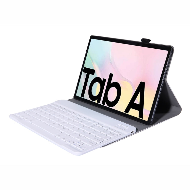 A500 For Samsung Galaxy Tab A7 T500/T505 10.4 inch 2020 Detachable Bluetooth Keyboard Ultrathin Horizontal Flip Leather Tablet Case with Holder & Elastic Band(Rose Gold) - Samsung Keyboard by PMC TechLife | Online Shopping South Africa | PMC TechLife | Buy Now Pay Later Mobicred
