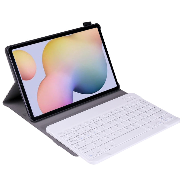 A870 For Samsung Galaxy Tab S7 T870/T875 11 inch Detachable Bluetooth Keyboard Ultrathin Horizontal Flip Leather Tablet Case with Holder & Elastic Band(Rose Gold) - Samsung Keyboard by PMC TechLife | Online Shopping South Africa | PMC TechLife