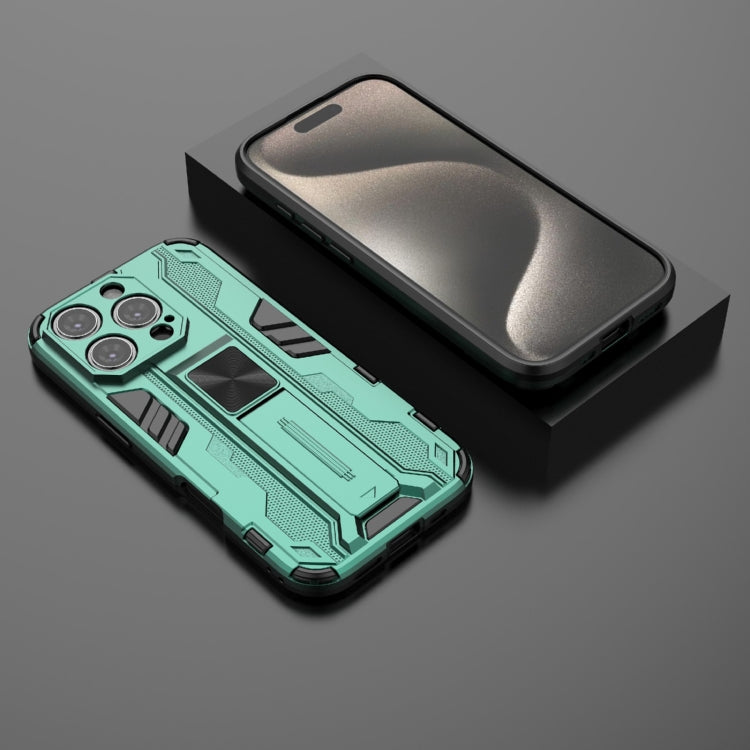 For iPhone 16 Pro Supersonic PC + TPU Holder Phone Case(Green) - iPhone 16 Pro Cases by PMC TechLife | Online Shopping South Africa | PMC TechLife | Buy Now Pay Later Mobicred
