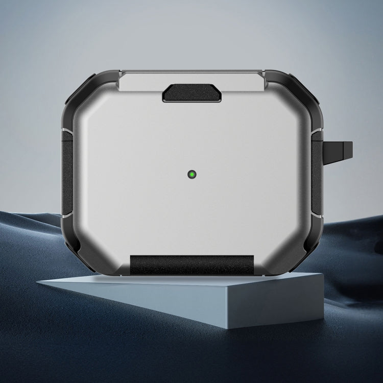 For AirPods Pro Phone Holder Design Earbuds Box Protective Case(Grey) - For AirPods Pro by PMC Jewellery | Online Shopping South Africa | PMC Jewellery | Buy Now Pay Later Mobicred