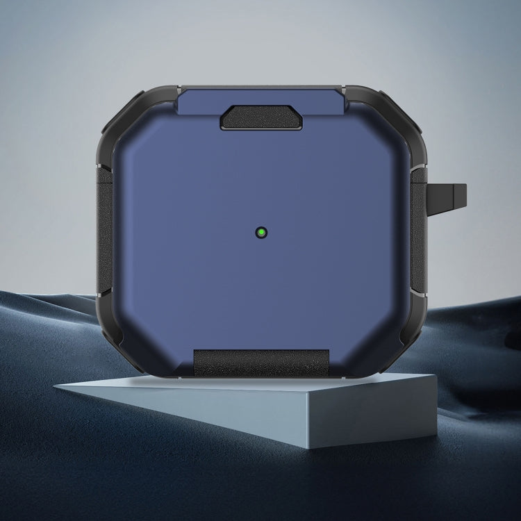 For AirPods 3 Phone Holder Design Earbuds Box Protective Case(Dark Blue) - For AirPods 3 by PMC Jewellery | Online Shopping South Africa | PMC Jewellery | Buy Now Pay Later Mobicred