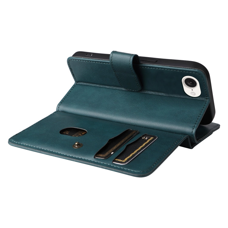 For iPhone 16e Multi-Function Wallet 10 Card Slots Leather Phone Case(Dark Green) - iPhone 16e Cases by PMC TechLife | Online Shopping South Africa | PMC TechLife | Buy Now Pay Later Mobicred