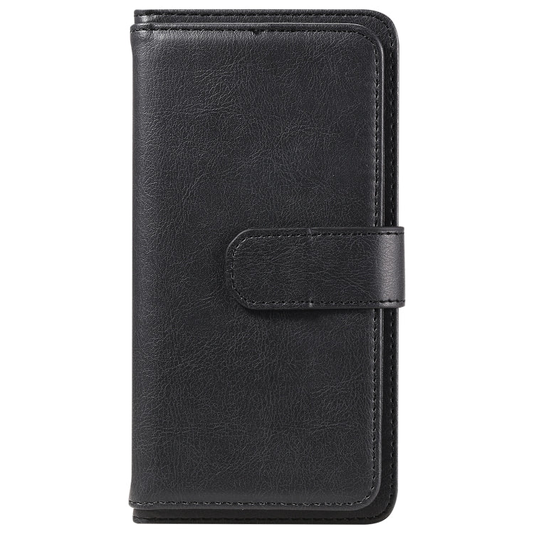For Samsung Galaxy S25 / S24 5G Multi-Function Wallet 10 Card Slots Leather Phone Case(Black) - free shipping - PMC Jewellery - Order now!
