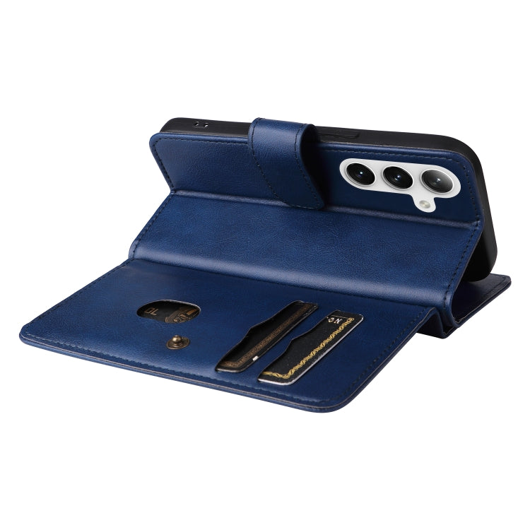 For Samsung Galaxy S25 / S24 5G Multi-Function Wallet 10 Card Slots Leather Phone Case(Dark Blue) - Galaxy S25 5G Cases by PMC Jewellery | Online Shopping South Africa | PMC Jewellery | Buy Now Pay Later Mobicred
