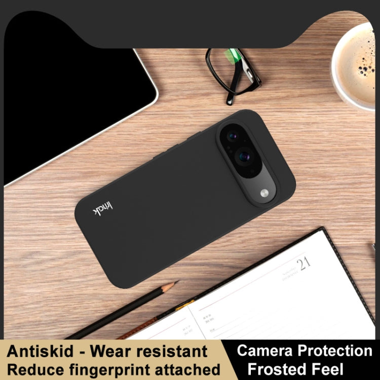 For Google Pixel 9 / Pixel 9 Pro IMAK UC-3 Series Shockproof Frosted TPU Phone Case(Black) - Google Cases by imak | Online Shopping South Africa | PMC TechLife | Buy Now Pay Later Mobicred