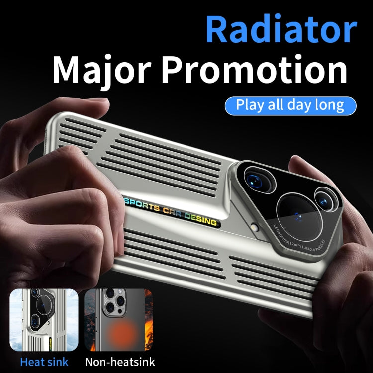 For Huawei Pura 70 Ultra Blade Cooling PC Full Coverage Phone Case(Titanium Silver) - Huawei Cases by PMC Jewellery | Online Shopping South Africa | PMC Jewellery | Buy Now Pay Later Mobicred