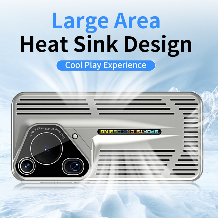 For Huawei Pura 70 Ultra Blade Cooling PC Full Coverage Phone Case(Graphite Black) - Huawei Cases by PMC Jewellery | Online Shopping South Africa | PMC Jewellery | Buy Now Pay Later Mobicred