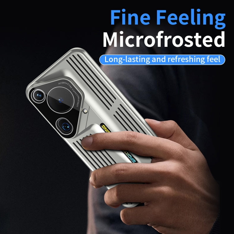 For Huawei Pura 70 Ultra Blade Cooling PC Full Coverage Phone Case(Graphite Black) - Huawei Cases by PMC Jewellery | Online Shopping South Africa | PMC Jewellery | Buy Now Pay Later Mobicred