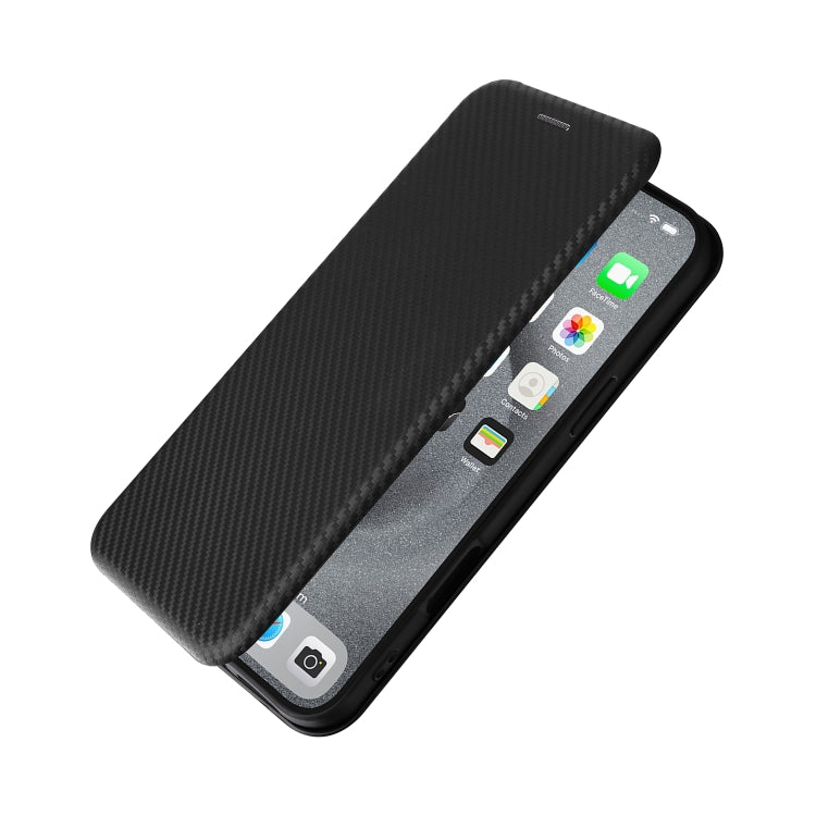 For iPhone 16 Pro Max Carbon Fiber Texture Flip Leather Phone Case(Black) - iPhone 16 Pro Max Cases by PMC TechLife | Online Shopping South Africa | PMC TechLife | Buy Now Pay Later Mobicred