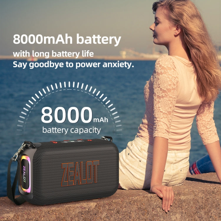 Zealot S85 50W Outdoor Waterproof Portable Bluetooth Speaker(Grey) - free shipping - PMC Jewellery - Order now!