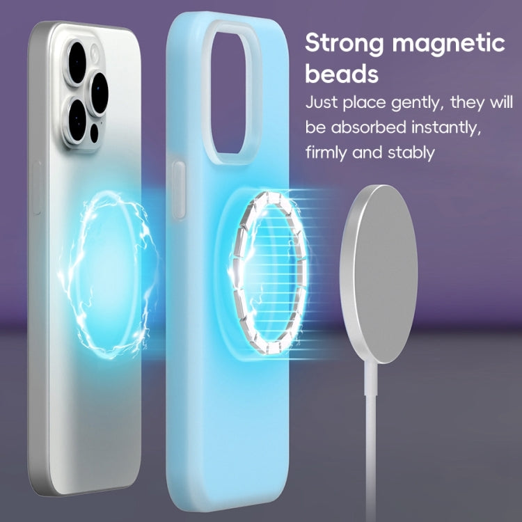 For iPhone 16 Pro Jelly Liquid Silicone MagSafe Magnetic Phone Case(Grey) - iPhone 16 Pro Cases by PMC TechLife | Online Shopping South Africa | PMC TechLife | Buy Now Pay Later Mobicred