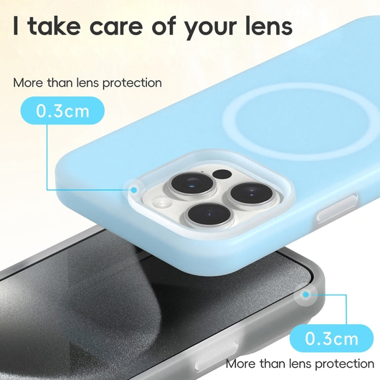 For iPhone 16 Jelly Liquid Silicone MagSafe Magnetic Phone Case(White) - iPhone 16 Cases by PMC TechLife | Online Shopping South Africa | PMC TechLife | Buy Now Pay Later Mobicred