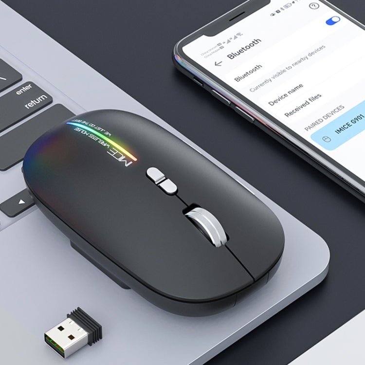 iMICE G901 Bluetooth Dual Mode 7-Button Silent Wireless Gaming Mouse(Black) - free shipping - PMC Jewellery - Order now!