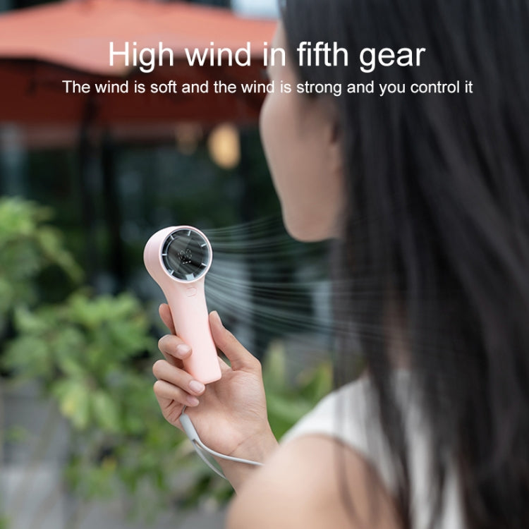 N606 Pro HD Digital Display Mini Handheld Fan(Green) - Electric Fans by PMC TechLife | Online Shopping South Africa | PMC TechLife | Buy Now Pay Later Mobicred