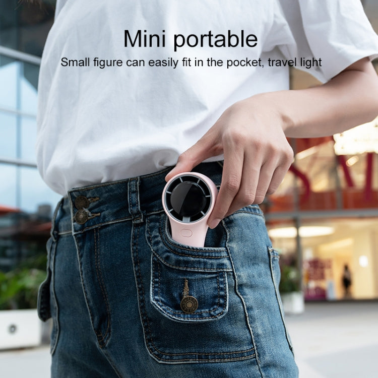 N606 Pro HD Digital Display Mini Handheld Fan(Green) - Electric Fans by PMC TechLife | Online Shopping South Africa | PMC TechLife | Buy Now Pay Later Mobicred