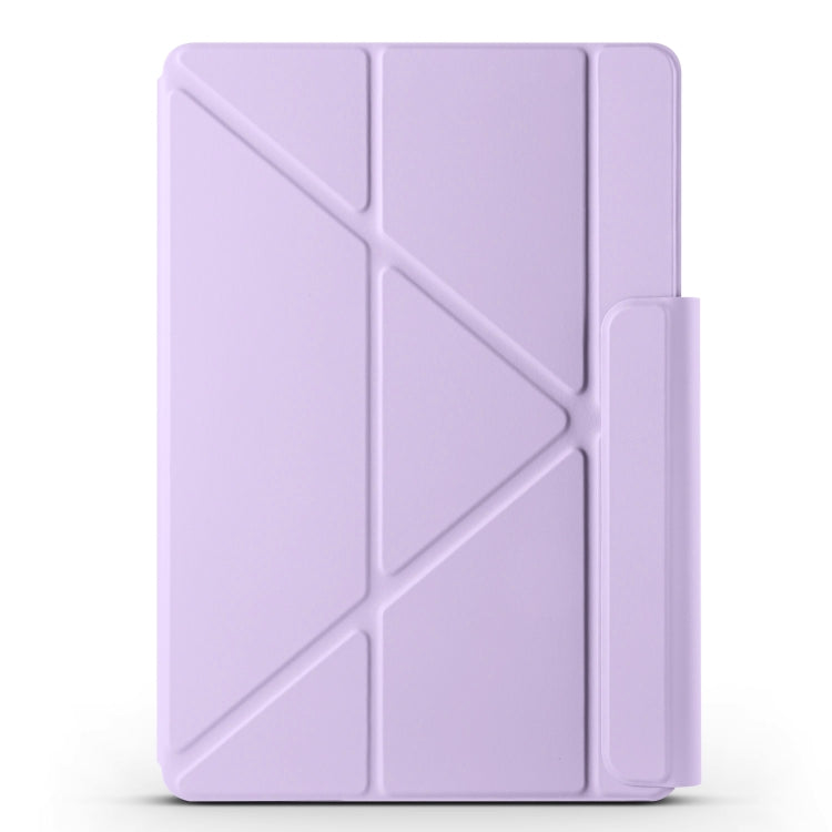 For Huawei MatePad Air 11.5 2023 Fixed Buckle Magnetic Deformation Leather Tablet Case(Purple) - Huawei by PMC TechLife | Online Shopping South Africa | PMC TechLife | Buy Now Pay Later Mobicred