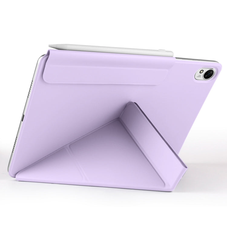 For Huawei MatePad Air 11.5 2023 Fixed Buckle Magnetic Deformation Leather Tablet Case(Purple) - Huawei by PMC TechLife | Online Shopping South Africa | PMC TechLife | Buy Now Pay Later Mobicred
