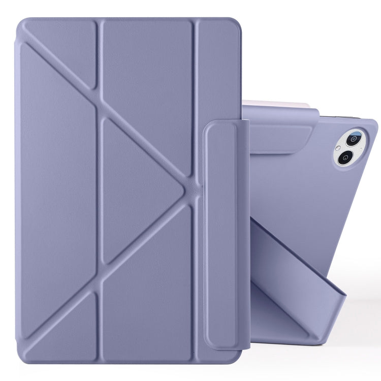 For Huawei MatePad Pro 13.2 2023 Fixed Buckle Magnetic Deformation Leather Tablet Case(Lavender Purple) - Huawei by PMC TechLife | Online Shopping South Africa | PMC TechLife | Buy Now Pay Later Mobicred