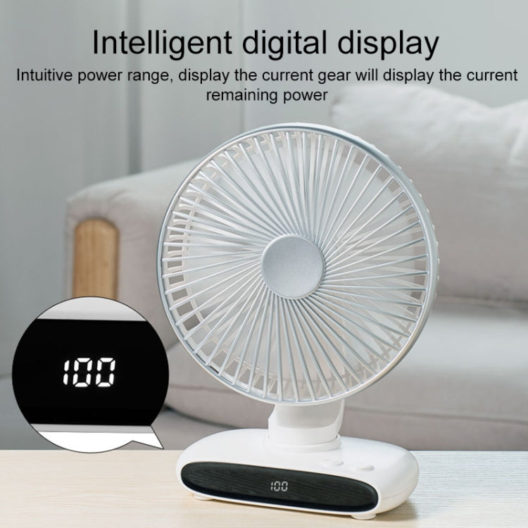 N702 Smart Digital Display Desktop Oscillating Fan(White) - Electric Fans by PMC TechLife | Online Shopping South Africa | PMC TechLife | Buy Now Pay Later Mobicred