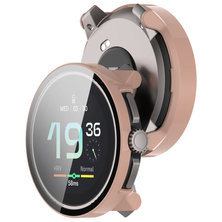 For Suunto Race S PC + Tempered Glass Film Integrated Watch Protective Case(Pink) - Watch Case by PMC TechLife | Online Shopping South Africa | PMC TechLife | Buy Now Pay Later Mobicred