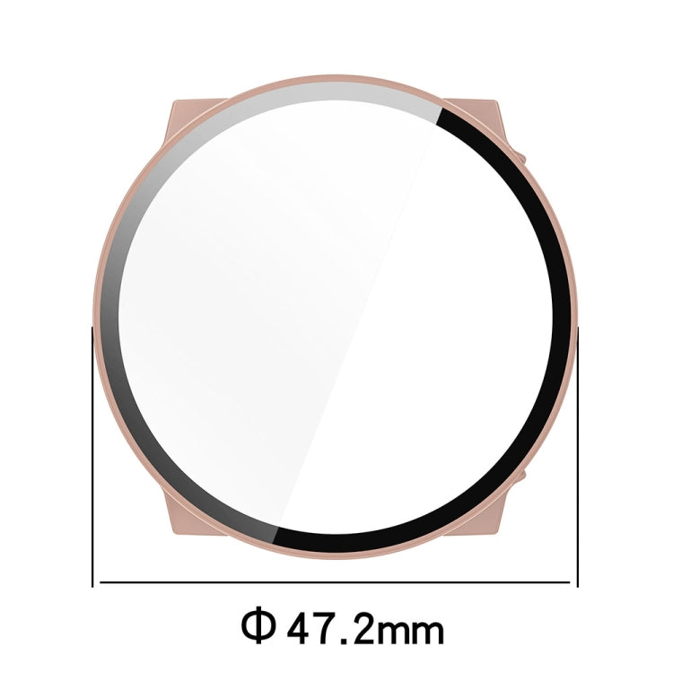 For Suunto Race S PC + Tempered Glass Film Integrated Watch Protective Case(Pink) - Watch Case by PMC TechLife | Online Shopping South Africa | PMC TechLife | Buy Now Pay Later Mobicred