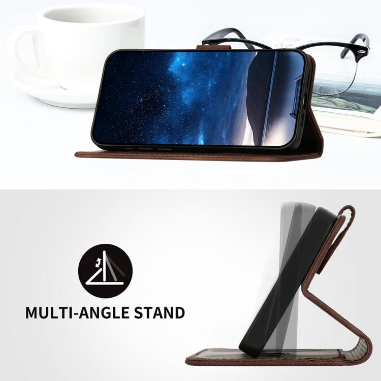 For iPhone 17 Air YX0080 Grid Butterfly Embossed Pattern Flip Leather Phone Case with Lanyard(Coffee) - free shipping - PMc TechLife - Order now!