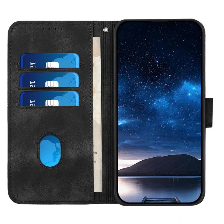 For iPhone 17 Pro YX0080 Grid Butterfly Embossed Pattern Flip Leather Phone Case with Lanyard(Black) - free shipping - PMc TechLife - Order now!