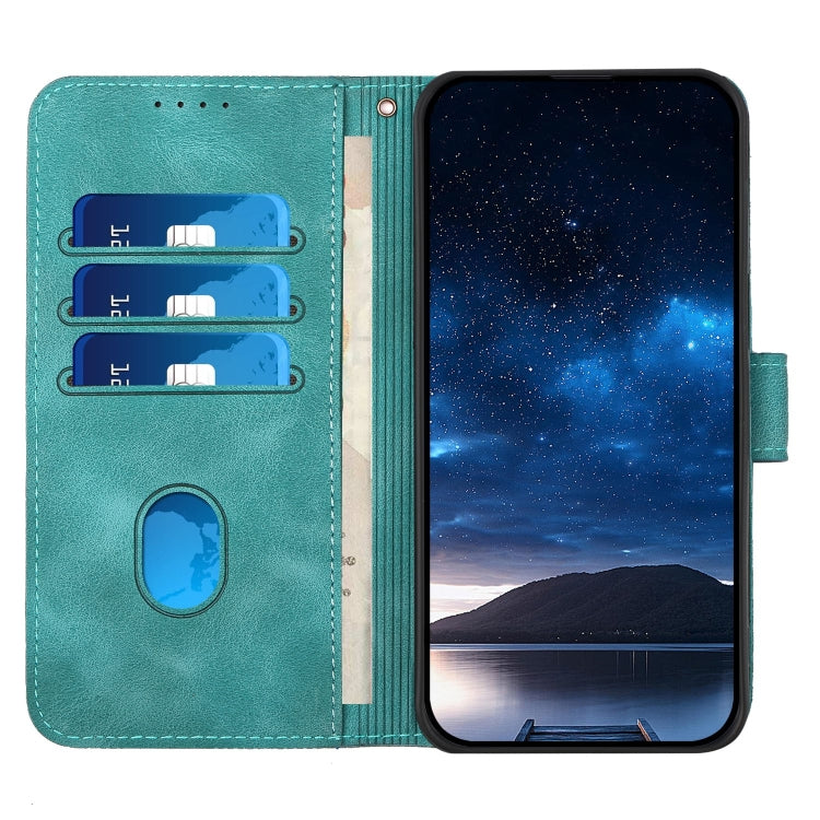 For Motorola Moto G Power 5G 2024 YX0080 Grid Butterfly Embossed Pattern Flip Leather Phone Case with Lanyard(Light Blue) - Motorola Cases by PMC Jewellery | Online Shopping South Africa | PMC Jewellery | Buy Now Pay Later Mobicred