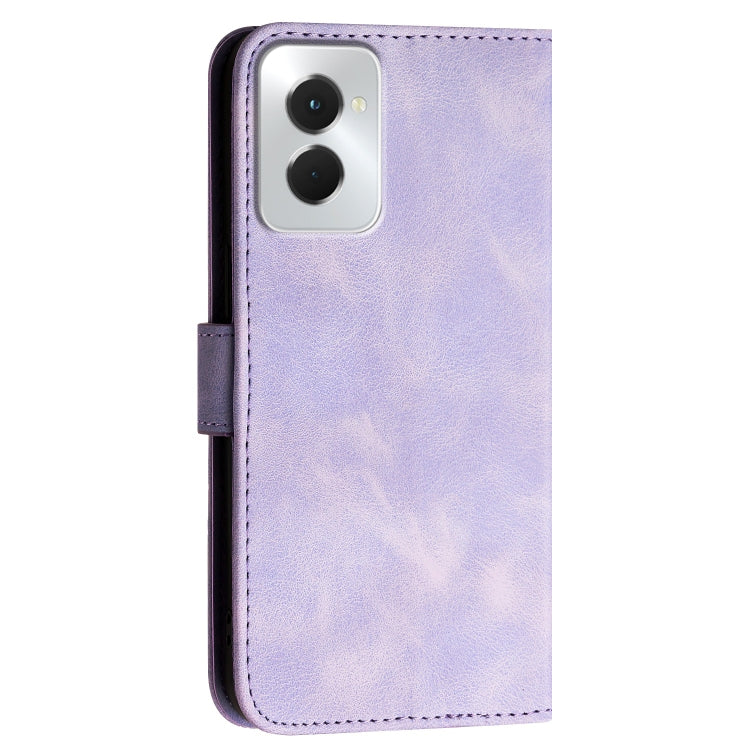 For Motorola Moto G Power 5G 2024 Grid Butterfly Embossed Pattern Leather Phone Case with Lanyard(Light Purple) - free shipping - PMC Jewellery - Order now!