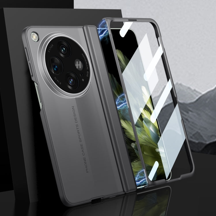 For OPPO Find N3 GKK Integrated Magnetic Blade Ultra-thin Full Coverage Phone Case(Grey) - OPPO Cases by GKK | Online Shopping South Africa | PMC Jewellery | Buy Now Pay Later Mobicred