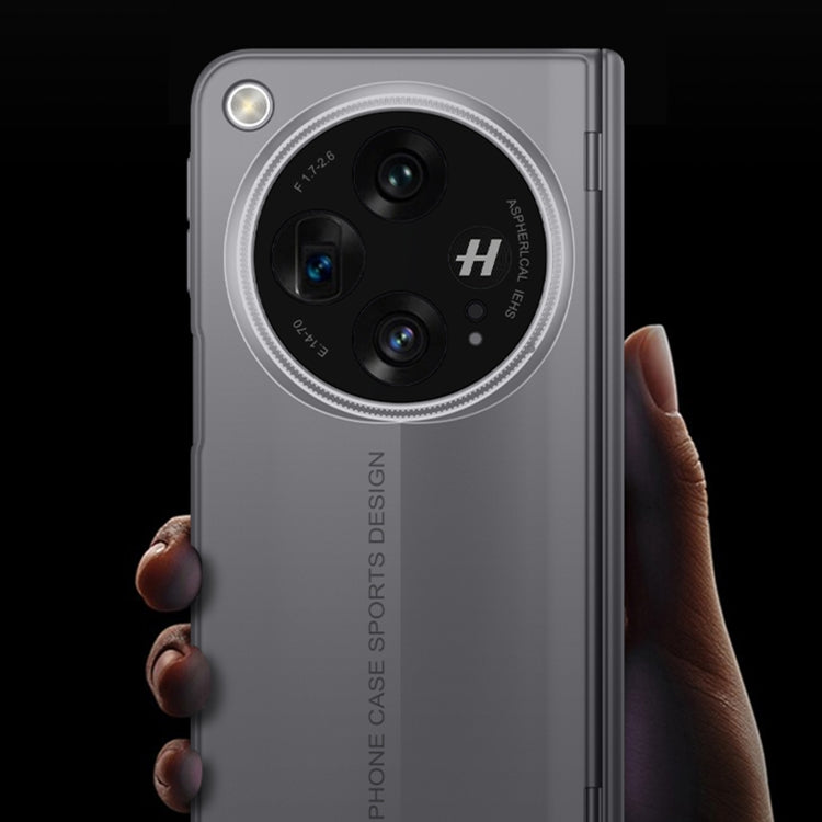 For OPPO Find N3 GKK Integrated Magnetic Blade Ultra-thin Full Coverage Phone Case(Grey) - OPPO Cases by GKK | Online Shopping South Africa | PMC Jewellery | Buy Now Pay Later Mobicred