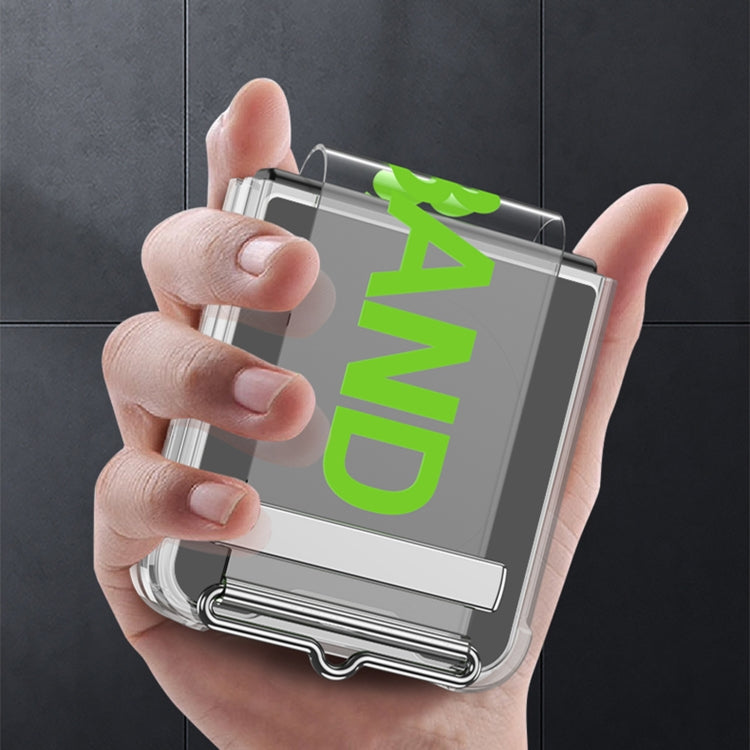 For Samsung Galaxy Z Flip6 / Flip7 FE GKK Clear Airbag Wristband Holder Phone Case(Transparent Silver) - free shipping - PMC Jewellery - Order now!
