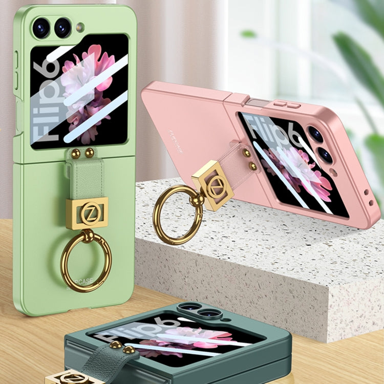 For Samsung Galaxy Z Flip6 GKK Integrated Ultra-thin Phone Case with Z Ring Holder(Purple) - free shipping - PMC Jewellery - Order now!