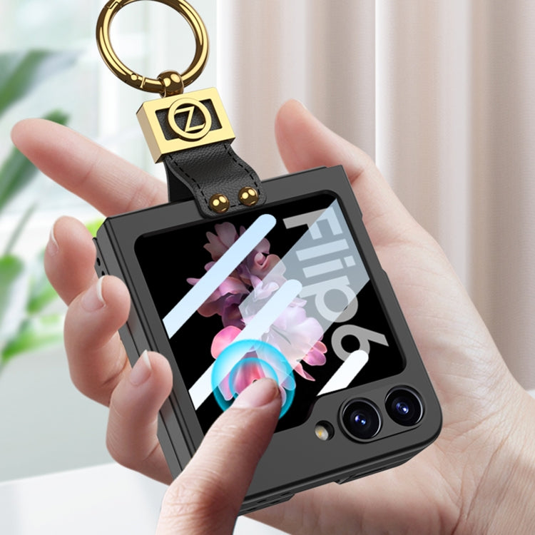 For Samsung Galaxy Z Flip6 GKK Integrated Ultra-thin Phone Case with Z Ring Holder(Purple) - free shipping - PMC Jewellery - Order now!