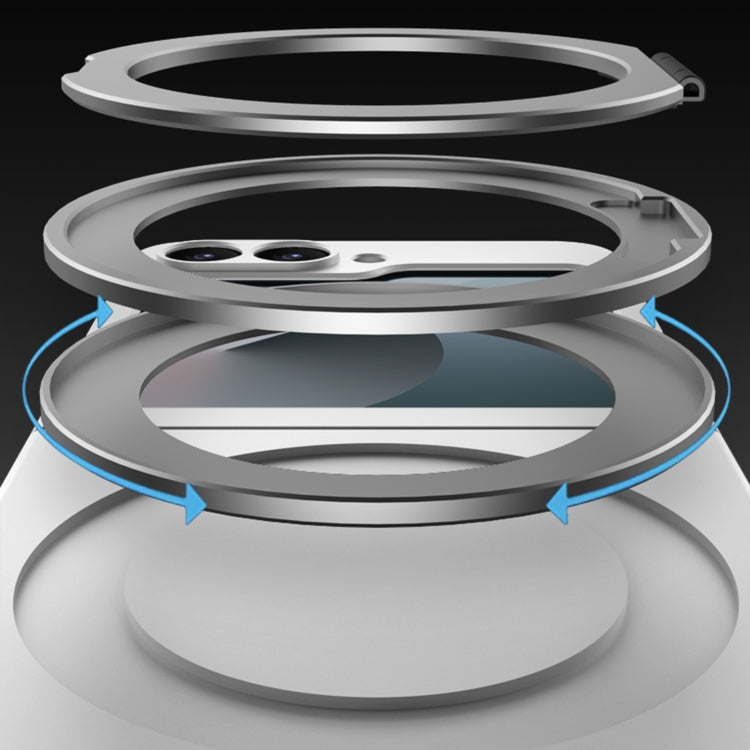 For Samsung Galaxy Z Flip6 / Flip7 FE GKK Integrated Ultra-thin MagSafe Phone Case with Ring Holder(Black) - free shipping - PMC Jewellery - Order now!