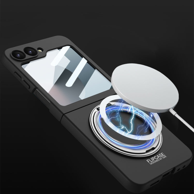 For Samsung Galaxy Z Flip6 / Flip7 FE GKK Integrated Ultra-thin MagSafe Phone Case with Ring Holder(Black) - free shipping - PMC Jewellery - Order now!