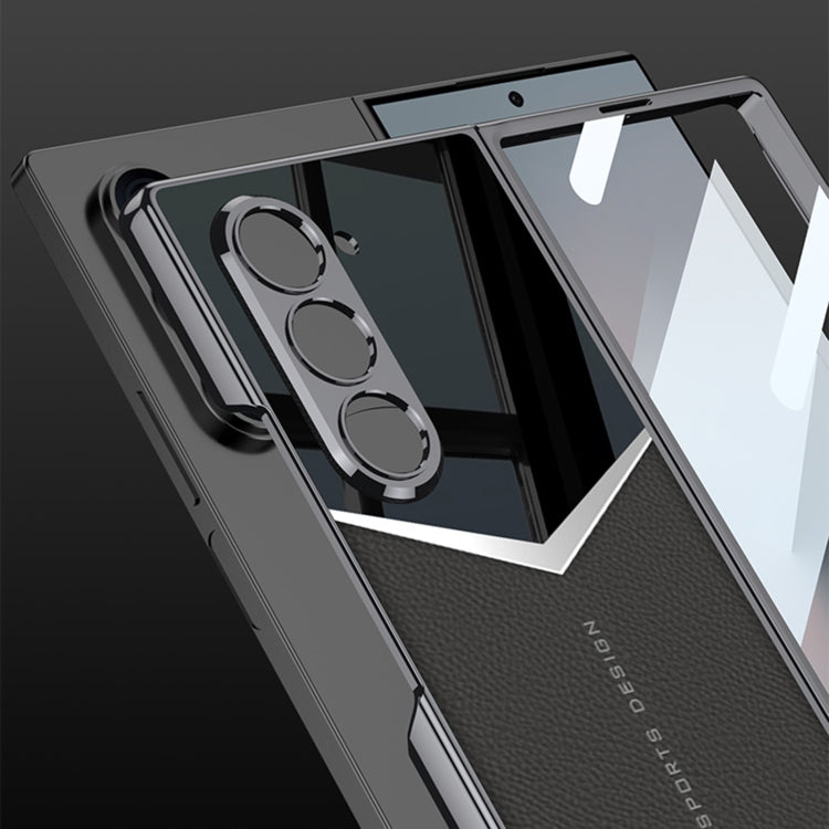 For Samsung Galaxy Z Fold6 GKK Integrated Plating Leather Knight Full Coverage Phone Case(Green) - free shipping - PMC Jewellery - Order now!