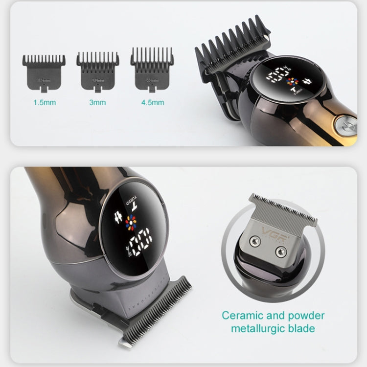 VGR V-989 5W USB Digital Display Gradient Trimming Hair Clipper - free shipping - PMC TechLife - Order now!