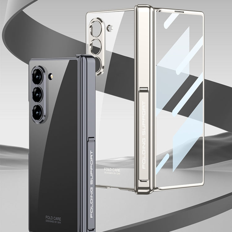 For Samsung Galaxy Z Fold6 GKK Integrated Magnetic Fold Electroplating Phantom Phone Case(Blue) - free shipping - PMC Jewellery - Order now!