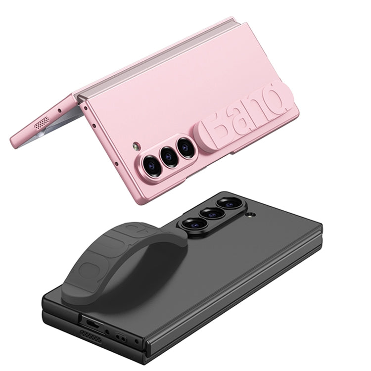 For Samsung Galaxy Z Fold6 GKK Integrated Silicone Wristband Phone Case(Pink) - free shipping - PMC Jewellery - Order now!
