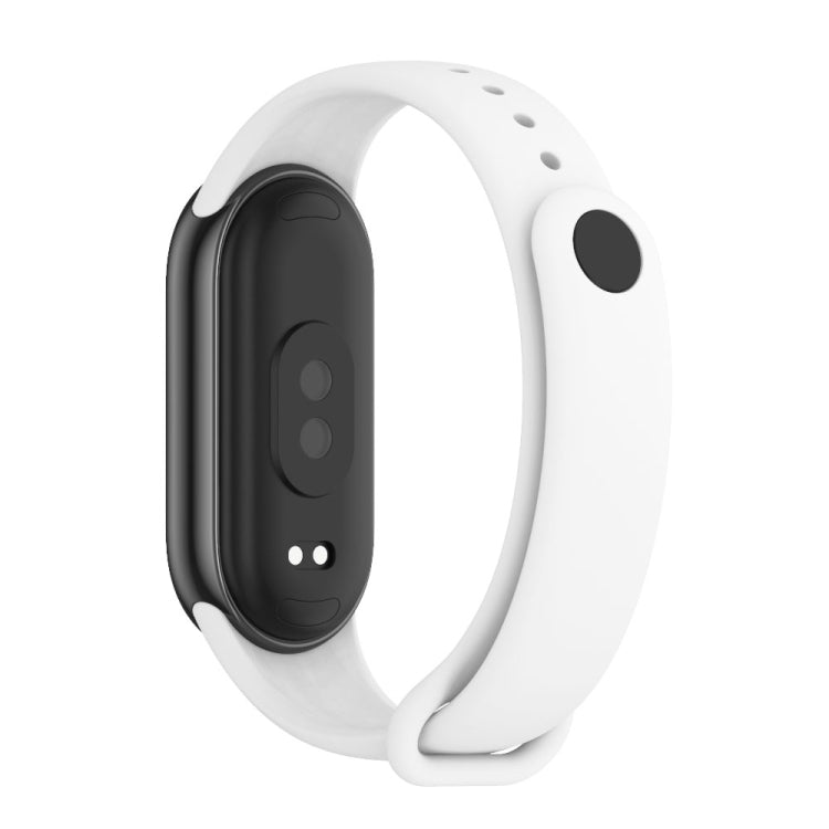 For Xiaomi Smart Band 9 / 8 MIJOBS Metal Buckle Solid Color Silicone Watch Band(White) - free shipping - PMc TechLife - Order now!