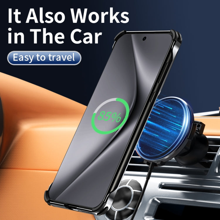 For Huawei Pura 70 Pro Auspicious Cloud Series MagSafe Metal Phone Case with Bracket(Silver) - Huawei Cases by PMC Jewellery | Online Shopping South Africa | PMC Jewellery | Buy Now Pay Later Mobicred